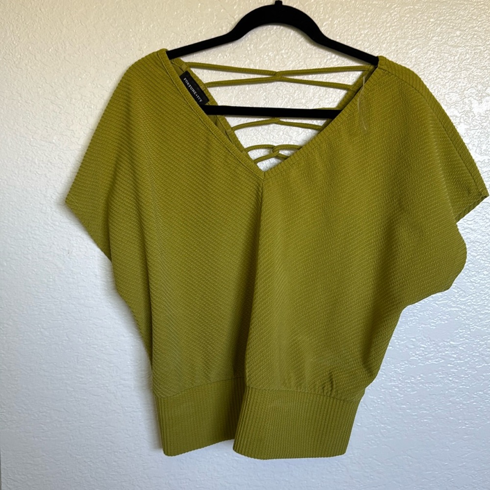 Stylish Fortune & ivy green top XL
